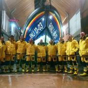 The crew and their new Helly Hansen All-weather Lifeboat kit. Picture: Exmouth RNLI archives