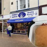 Bacon sandwich from Porky Down Butchers in Exmouth