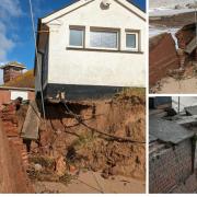 Damage to Exmouth NCI building from storm.