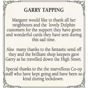 GARRY TAPPING