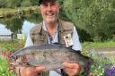 John Sherlock 5lbs Rainbow Trout from Tavistock Trout Fishery