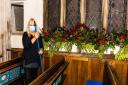 East Budleigh flower arrangers at All Saints Church
