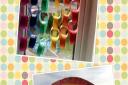 Lily made these rainbow creations in Moorfield Road, Exmouth Picture: Kerry Pearson