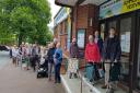 A big queue formed outside the Manor Pavilion Theatre at 7.45am on the day tickets for the 2018 Summer Play Festival went on sale. Picture: contributed