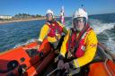 Exmouth inshore lifeboat in action