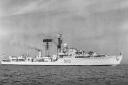 The destroyer HMS Battleaxe, pictured in 1961