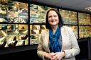 Police and Crime Commissioner Alison Hernandez in the Torbay Council CCTV control room, where Safer Streets money has funded improvements