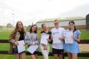 Students at Exmouth Community College celebrate their A-level results