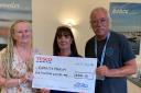 Tricia Cassel-Gerard of Exmouth Museum, Lisa O’Shaughnessy of Tesco and Mike Menhenitt of Exmouth Museum