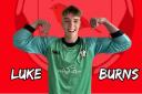 Budleigh goalkeeper Luke Burns