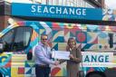 Seachange Budleigh receive donation from Claire Milne Trust