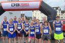 Harriers at the start of the Bideford 1/2M