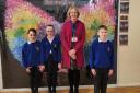 Bishop Jackie Searle popped in on Littleham C of E Primary and received an enthusiastic welcome