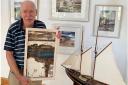 Ray Balkwill in his studio gallery in Exmouth.