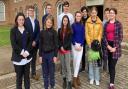 Devon's new Members of Youth Parliament and their deputies.