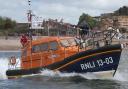 Exmouth RNLI's Shannon class lifeboat the R and J Welburn Photo by Simon Horn.