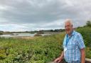 Cllr Geoff Jung at Green Flag awarded Seaton Wetlands.