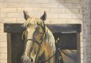 The horse mural at Exmouth Museum