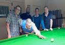 East Budleigh snooker players
