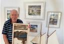 Ray Balkwill in his studio gallery in Exmouth.