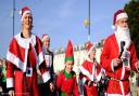 The Age UK Santa Fun Run in Exmouth.