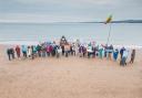 The protest group gathered on Exmouth seafront with placards highlighting the sewage pollution.