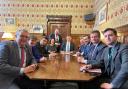 Simon Jupp MP meeting with the Chancellor alongside other MPs from the South West.