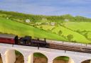 A model railway of the Axminster to Lyme Regis rail line