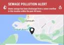 A sewage pollution alert issued for Exmouth