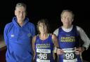 Steve Morgan, Alison & Des White after the RunExe 5km in Exmouth