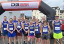 Harriers at the start of the Bideford 1/2M