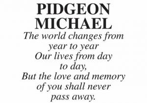 MICHAEL PIDGEON