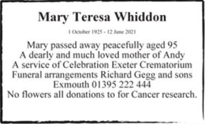 Mary Teresa Whiddon