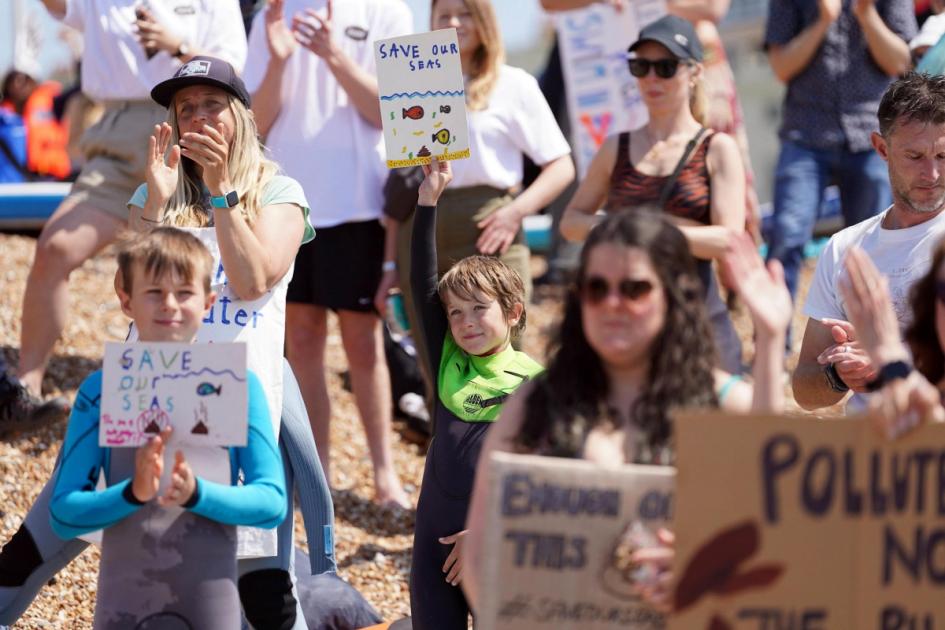 Surfers Against Sewage hold nationwide protest against bathing water discharges