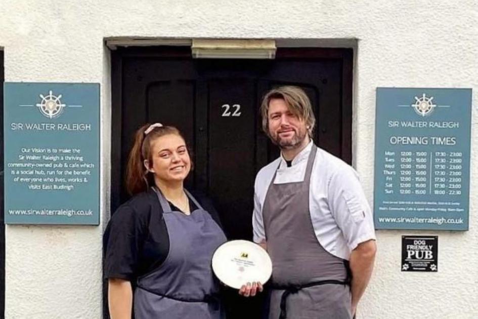East Budleigh's Sir Walter Raleigh Pub receives AA rosette 