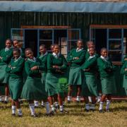 Girls at the Nairobi school supported by the Woodbury charity Hope4Kibera