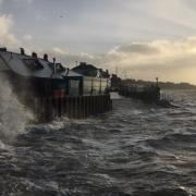 Storm Eunice battering Exmouth Seafront
