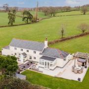 The impressive property is located on the outskirts of Awliscombe