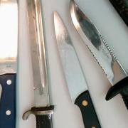 Some of the knives handed in during a previous year's amnesty