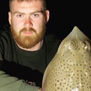 Aaron Colhoun with a Spotted Ray