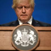Prime Minister Boris Johnson during a media briefing in Downing Street, London, on coronavirus (Covid-19). Picture date: Monday July 12, 2021.