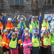 Otterton school children raised hundreds of pounds for the Toilet Twinning charity