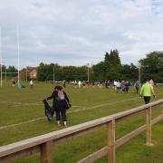 The clean up at Topsham RFC