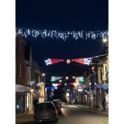 The finished Christmas lights in Budleigh