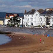 A local fisherman selling his catch on Budleigh beach. Ref exb 4859-42-15TI. Picture: Terry Ife
