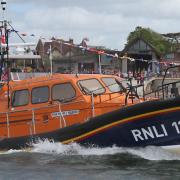 Exmouth RNLI's Shannon class lifeboat the R and J Welburn Photo by Simon Horn.