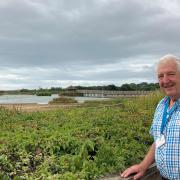 Cllr Geoff Jung at Green Flag awarded Seaton Wetlands.