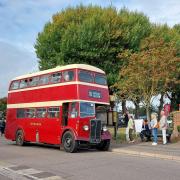 A Devon General bus in Exmouth