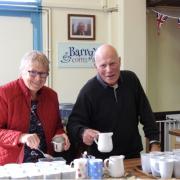 Kathy and Bruce Govett in the Christ Church coffee bar