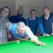 East Budleigh snooker players